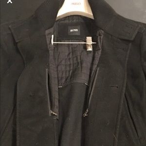 Hugo Boss winter jacket - Navy wool pea coat style